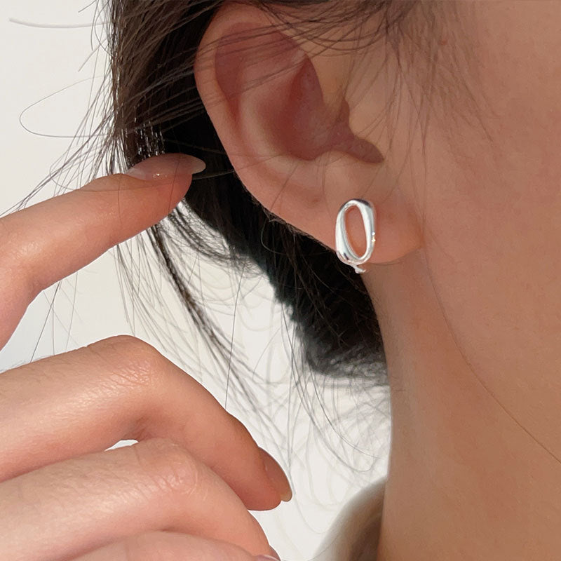 C3廠 韓國韓版幾何鏤空S925純銀耳環 批發 折扣@洽客服 25.12.W2「ES180」