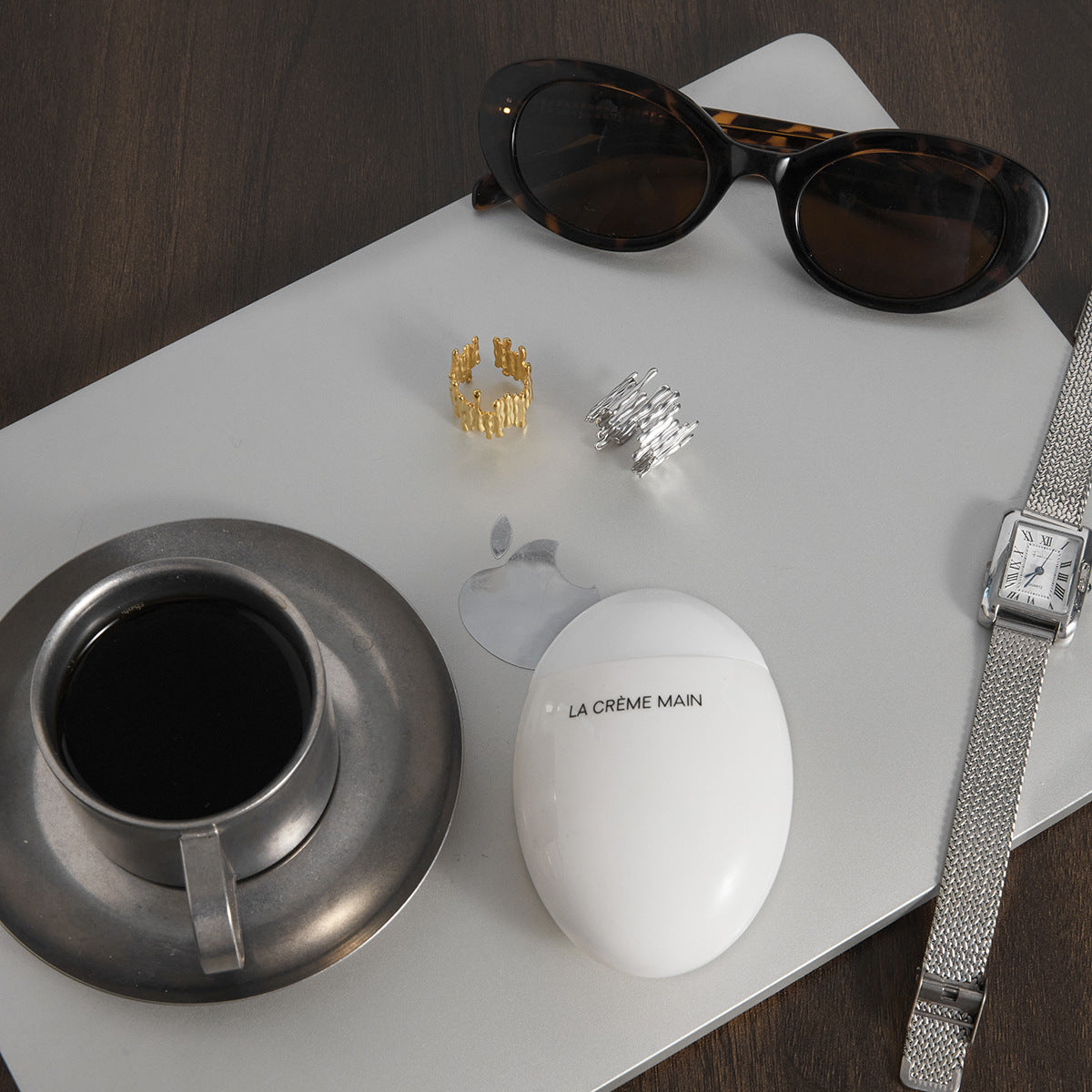 B廠 歐美款鋼色幾何線開口鈦鋼鍍18K金戒指批發 折扣@洽客服 26.03.W2「JDRW2409001-S,JDRW2409001」