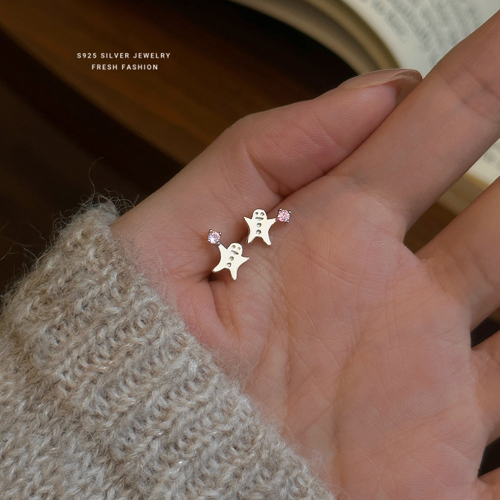 C廠 韓國韓版可愛小人S925純銀耳環 批發 折扣@洽客服 25.12.W4「E5970」