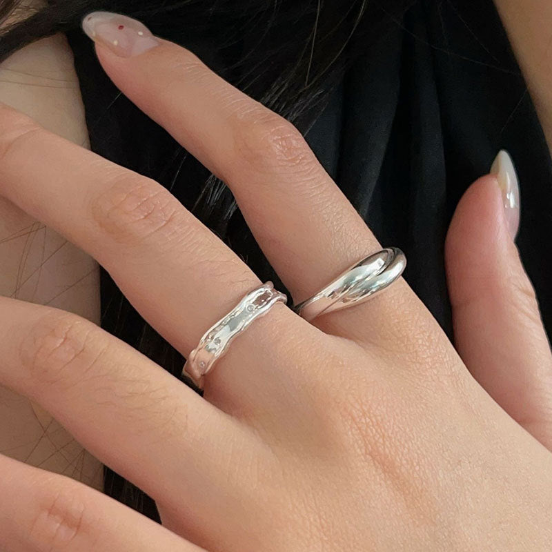 C3廠 韓版重工幾何S925純銀戒指 批發 折扣@洽客服 25/11.W4「hjz307 hjz303」