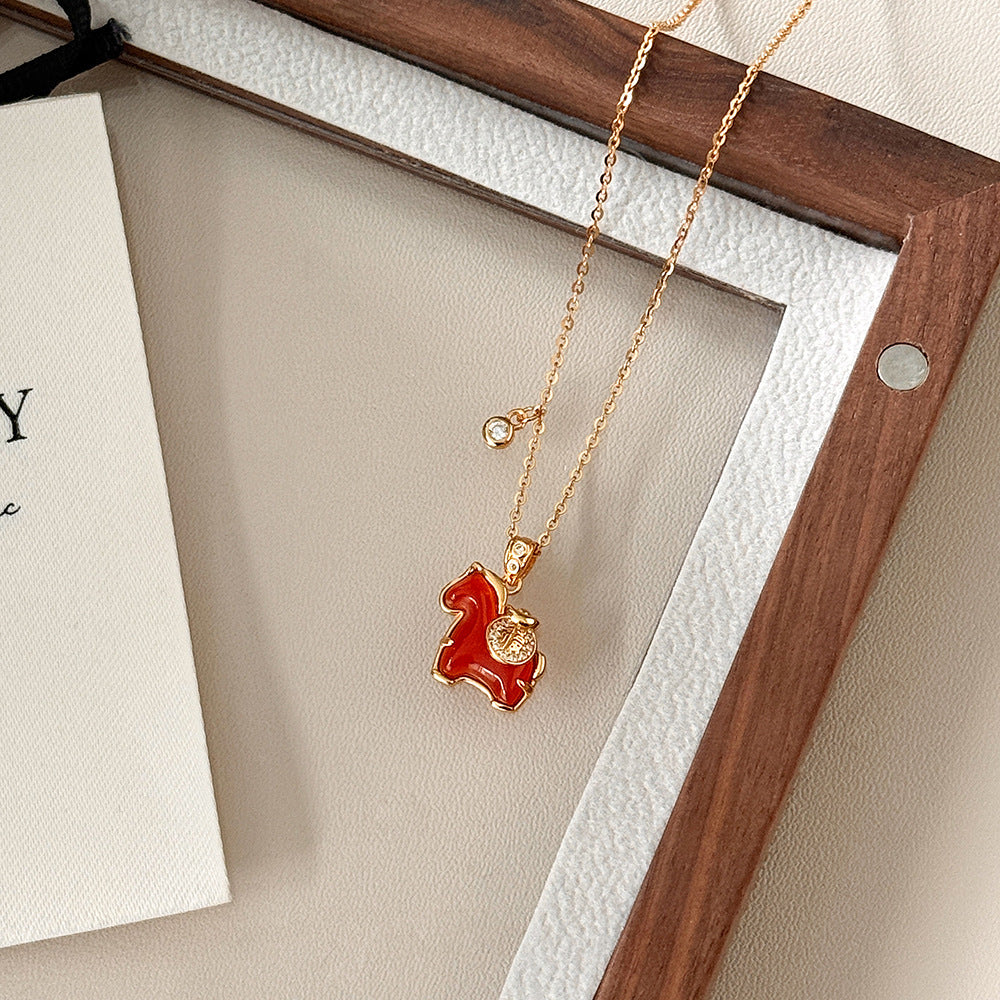 C廠  S925純銀｜馬上有福有錢小馬項鍊 批發 折扣@洽客服 25.01.W4「A4979」