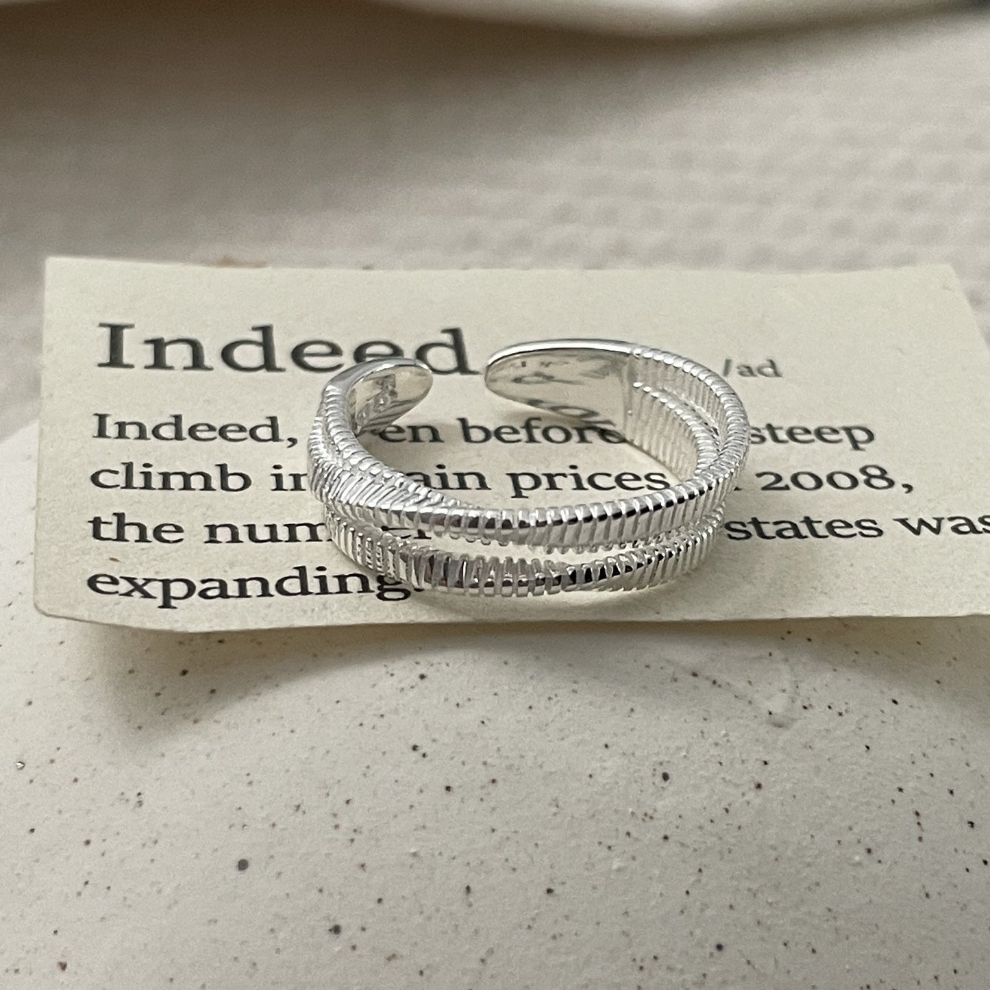 C2廠 韓國韓版復古編織紋理S925銀戒指 批發 折扣@洽客服 25.11.W1「SR1448」