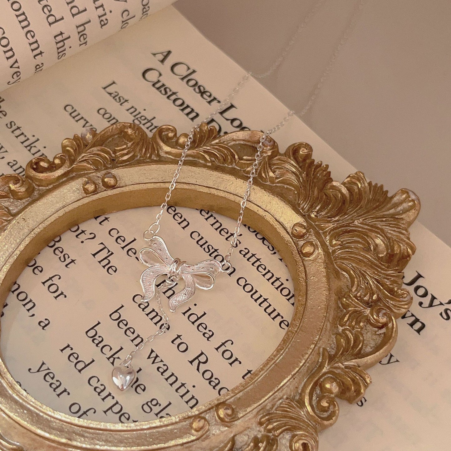 C3廠 韓國韓版簡約蝴蝶結流蘇S925純銀項鍊批發 折扣@洽客服 25.03.W2「xl064」