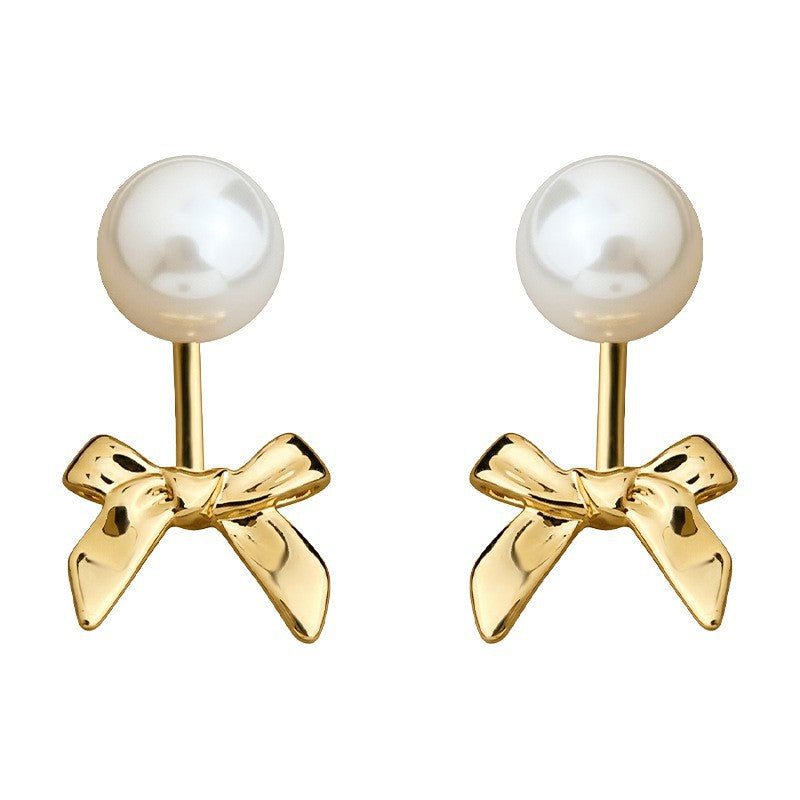 A廠 日韓款 一款兩戴蝴蝶結銀針耳環 批發 折扣@洽客服 26.03.W1「7208」