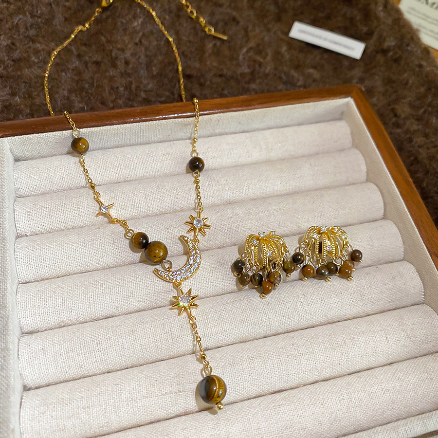 A2廠 韓國韓版煙火虎眼石流蘇銀針耳環 &項鍊 批發 折扣@洽客服 25.11.W2「HE29076-HN10421」