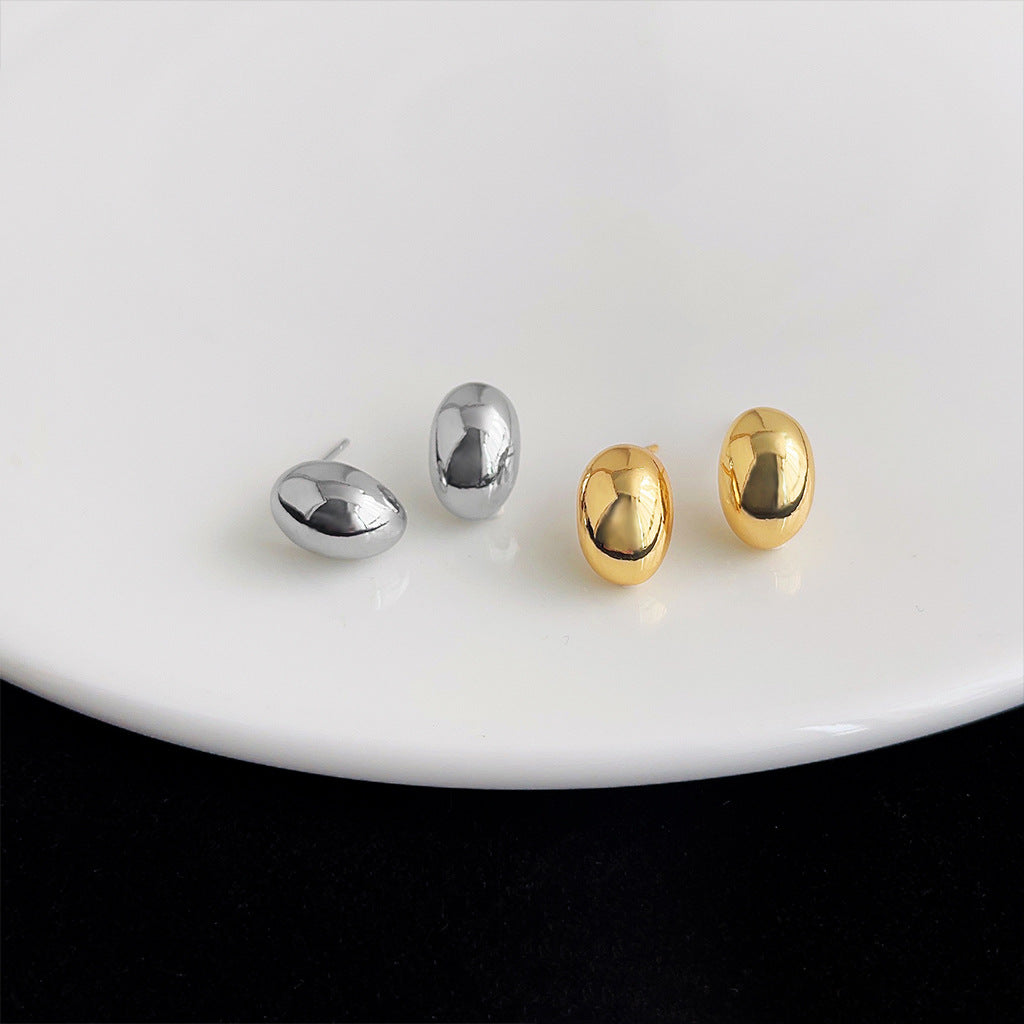 A廠 日韓款金屬豆豆銀針耳環 批發 折扣@洽客服 25.11.W4「2574-2575」