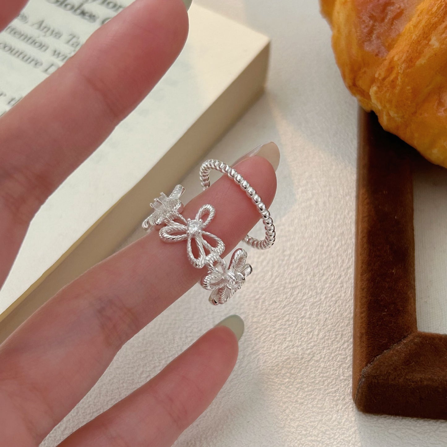 C3廠 韓國韓版鏤空花朵S925純銀戒指 批發 折扣@洽客服 25.11.W1「hjz288 hjz282」