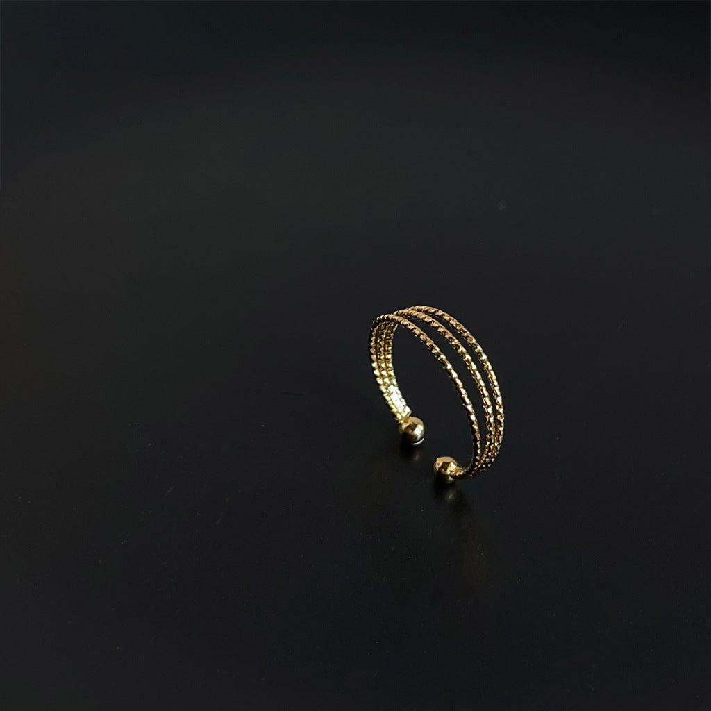 A2廠 日韓款三層素圈銅鍍18K金電鍍戒指 批發 折扣@洽客服 25.12.W1「C-49」