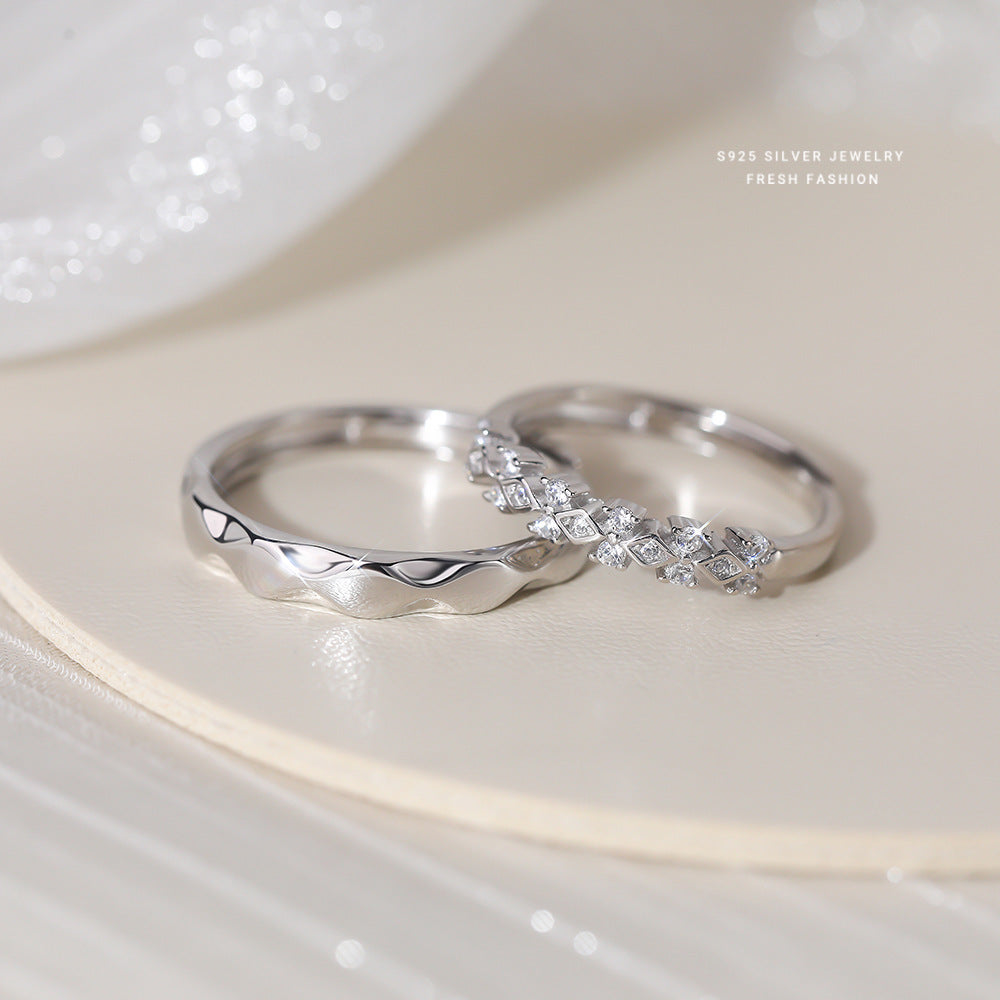 C廠 韓國韓版緣定雙方情侶開口S925純戒指 批發 折扣@洽客服 25.11.W1「K2402  K2403」