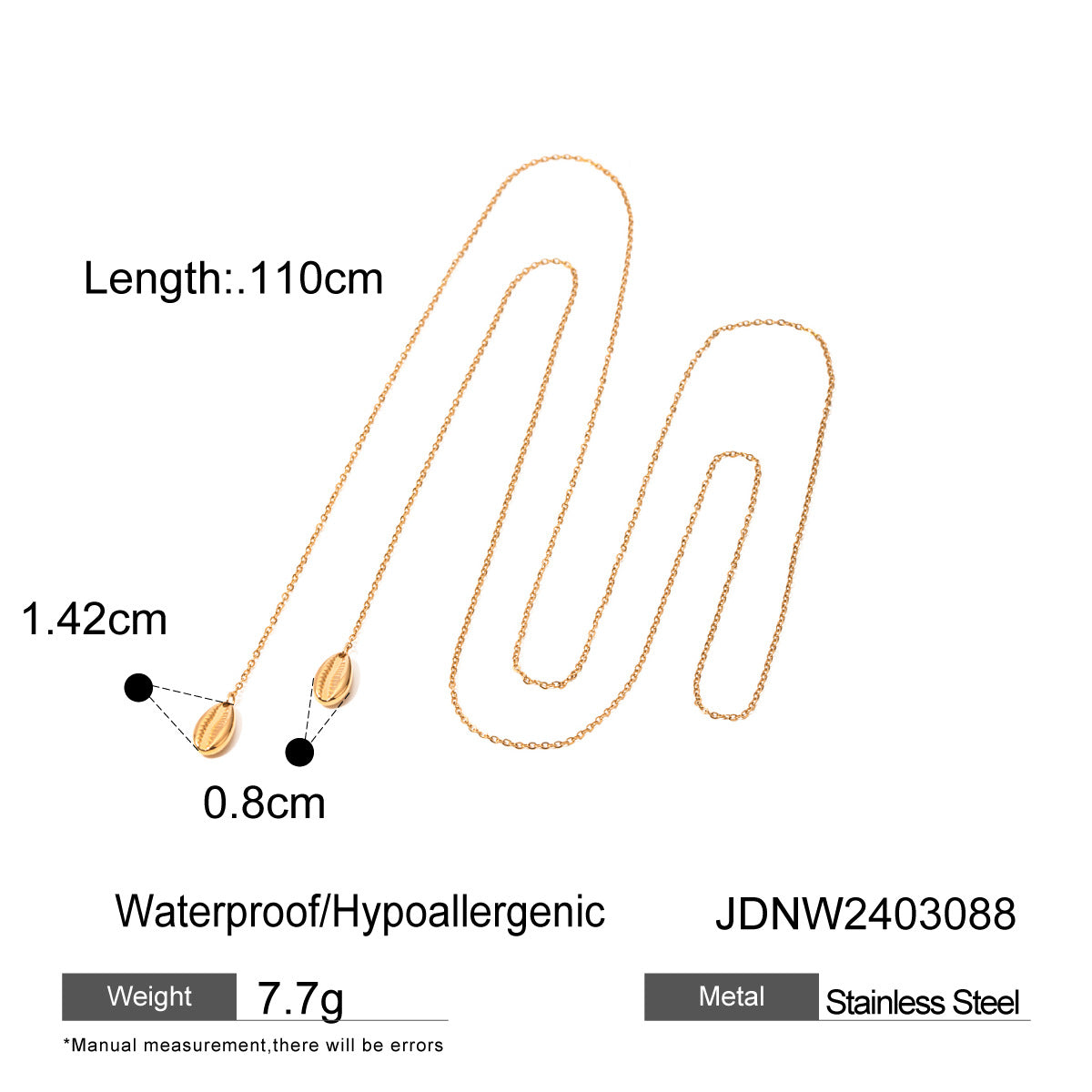 B廠 Lysia 不鏽鋼鍍18K金項鍊「JDNW2403088」24.08 批發折扣@洽客服