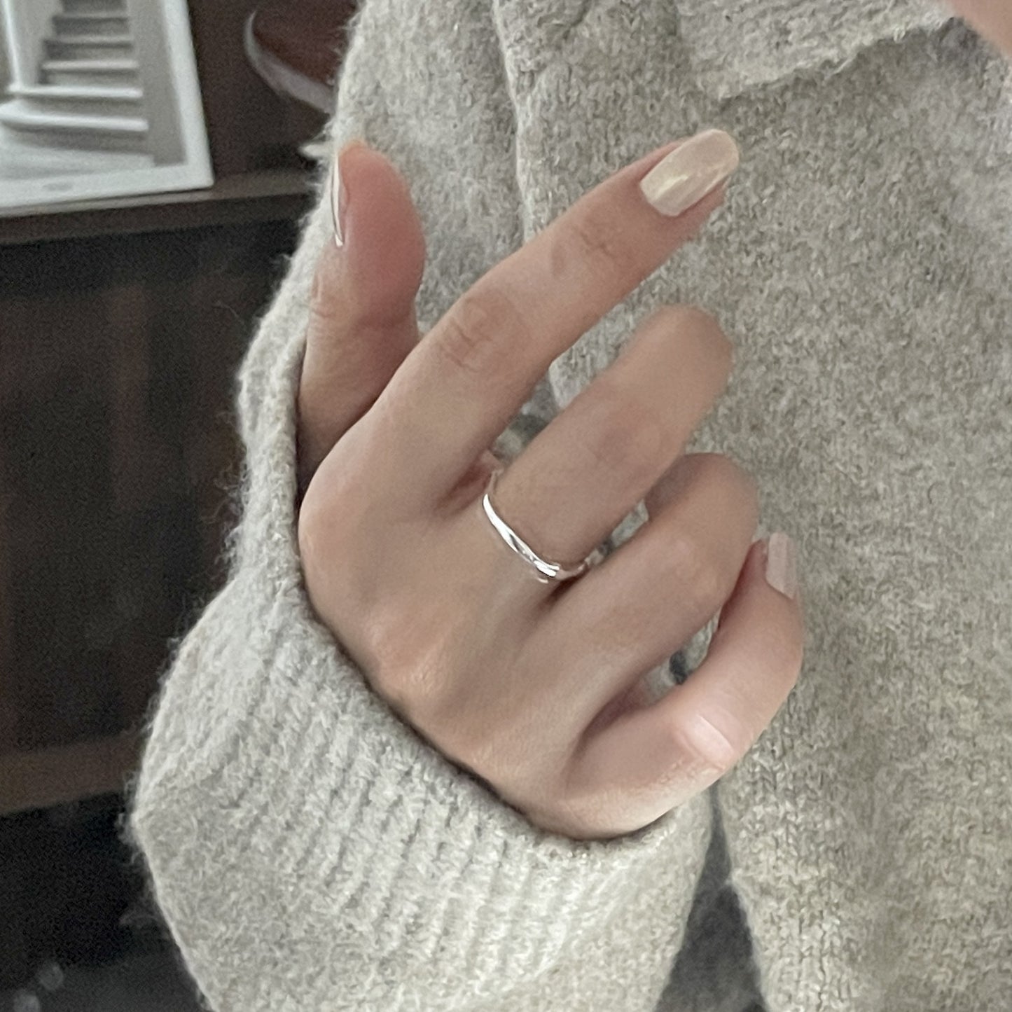 C2廠 韓國韓版飾品穿搭素圈S925純銀戒指 批發 折扣@洽客服 26.01.W1「XSR1165」