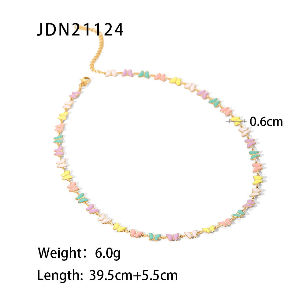 B廠 歐美款 HANNAH 鈦鋼鍍18K金手鍊 25.06.W2&鈦鋼鍍18K金項鍊 25.06.W2「JDN21124,JDB2012632」