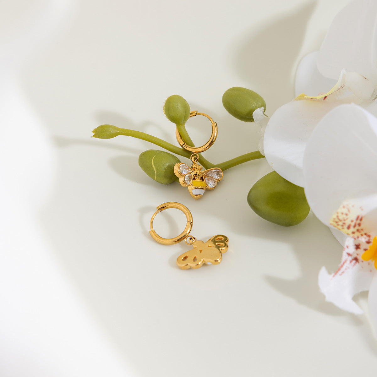 B廠 歐美款JAMIE 鈦鋼鍍18K金耳環 &項鍊 批發 折扣@洽客服 25.12.W3「JDE0209030」