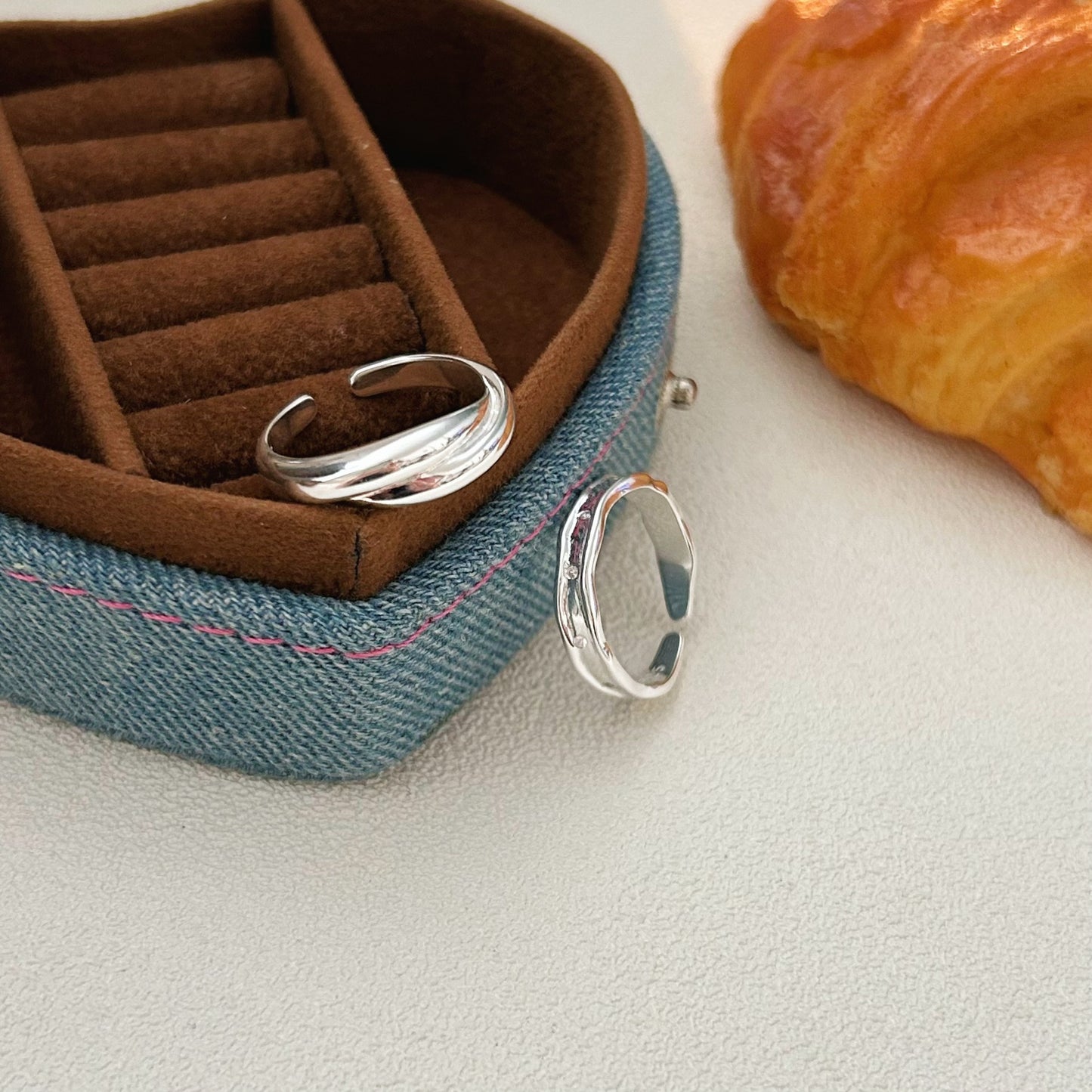 C3廠 韓版重工幾何S925純銀戒指 批發 折扣@洽客服 25/11.W4「hjz307 hjz303」