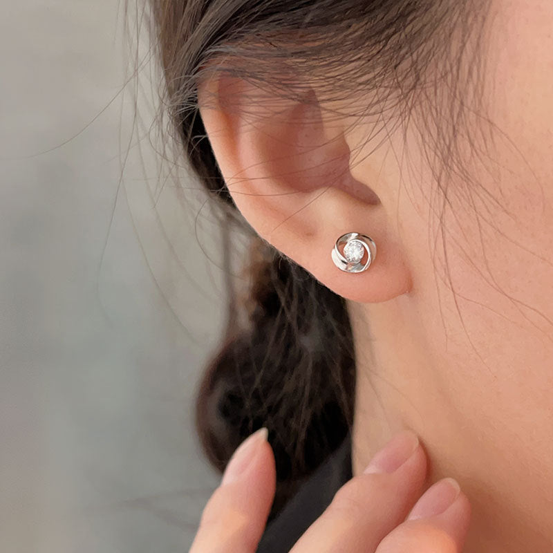 C3廠 韓國韓版旋轉愛S999足銀耳環批發 折扣@洽客服 25.03.W2「SES001」