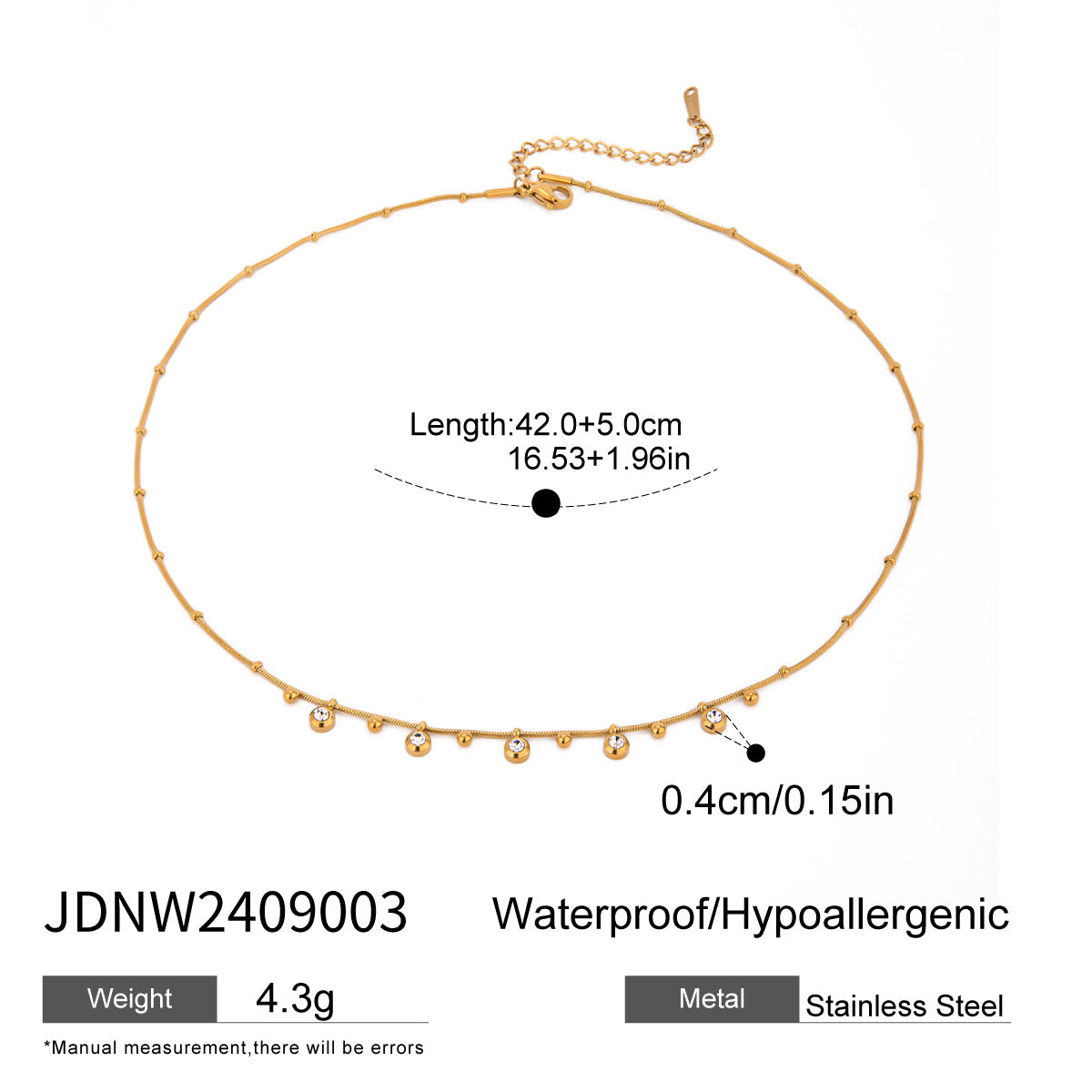 B廠 歐美款 Glück 鈦鋼鍍18K金項鍊 批發 折扣@洽客服 25.10.W5「JDN0307022」