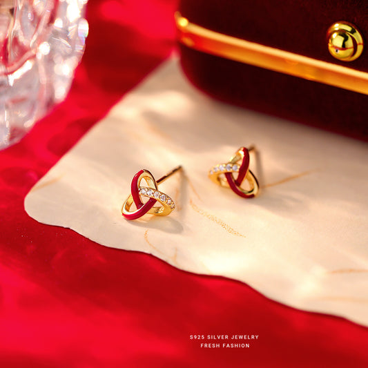 C廠 S925純銀｜ 三角同心結耳環 批發 折扣@洽客服 26.01.W2「E6059」