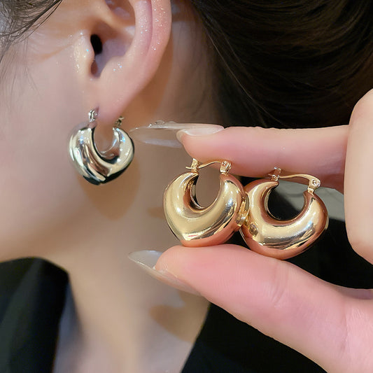 A2廠 韓國韓版金屬光面愛心銀針耳環 批發 折扣@洽客服 25.12.W3「HE29359」