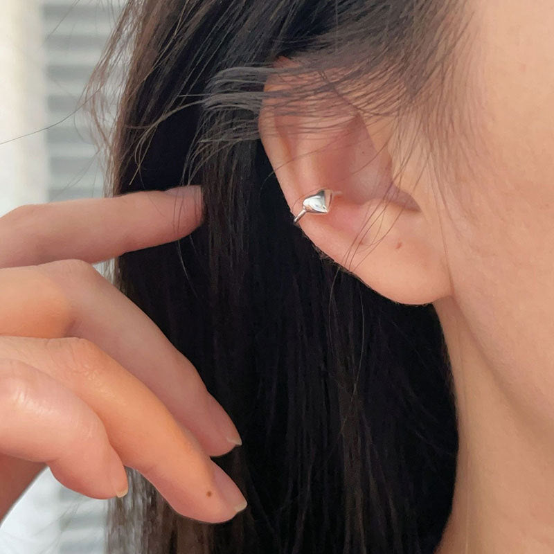 C3廠 韓國韓版S925純銀｜極簡愛心耳骨夾 批發 折扣@洽客服 26.02.W3「es199」