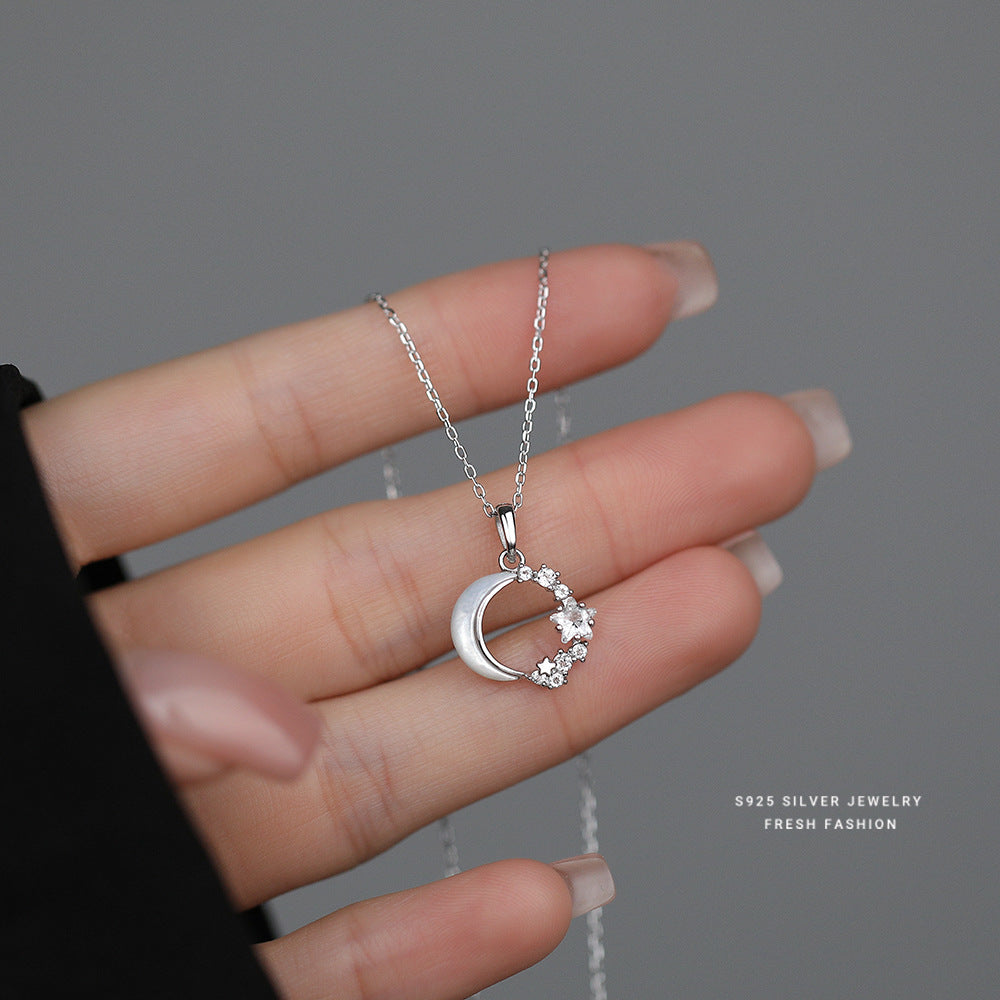 C廠 韓國韓版眾星捧月S925銀項鍊 批發 折扣@洽客服 24.11.W2「A4522」