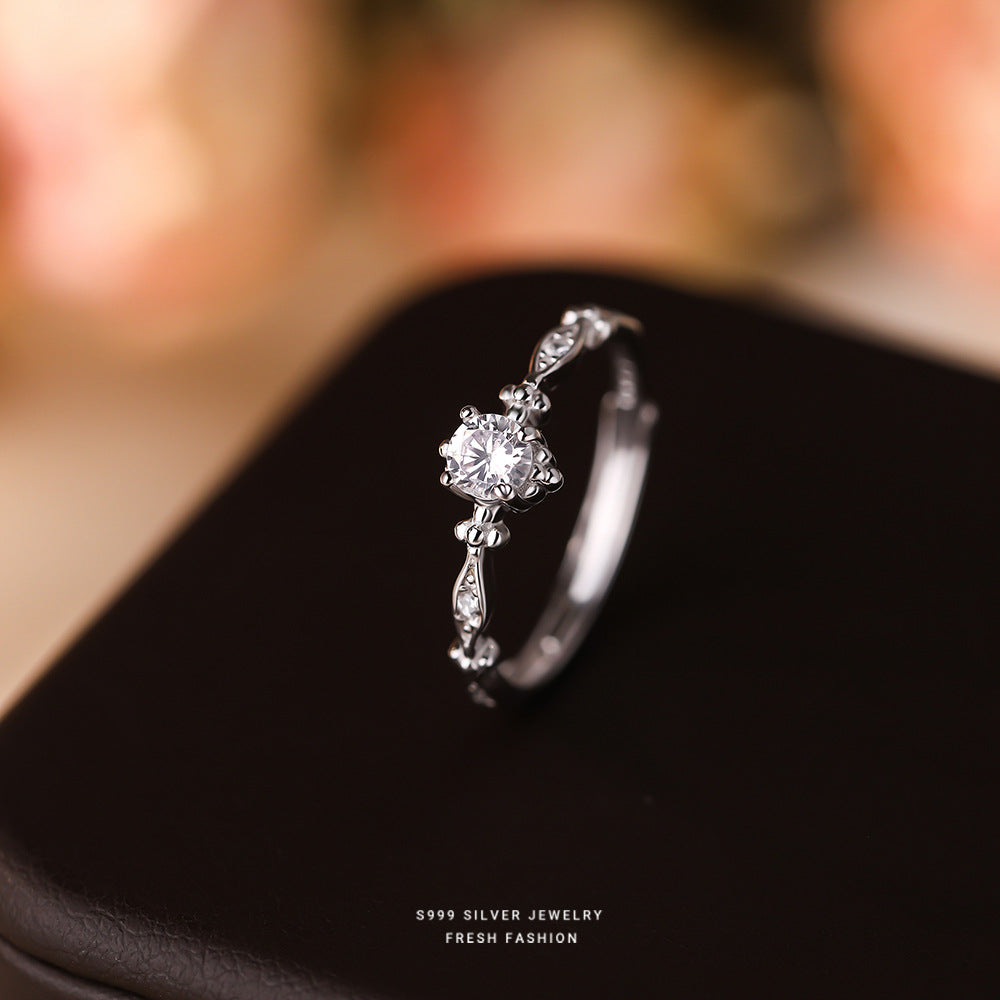 C廠 韓國韓版輕奢鋯石S999純銀戒指 批發 折扣@洽客服 25.11.26「F6396」