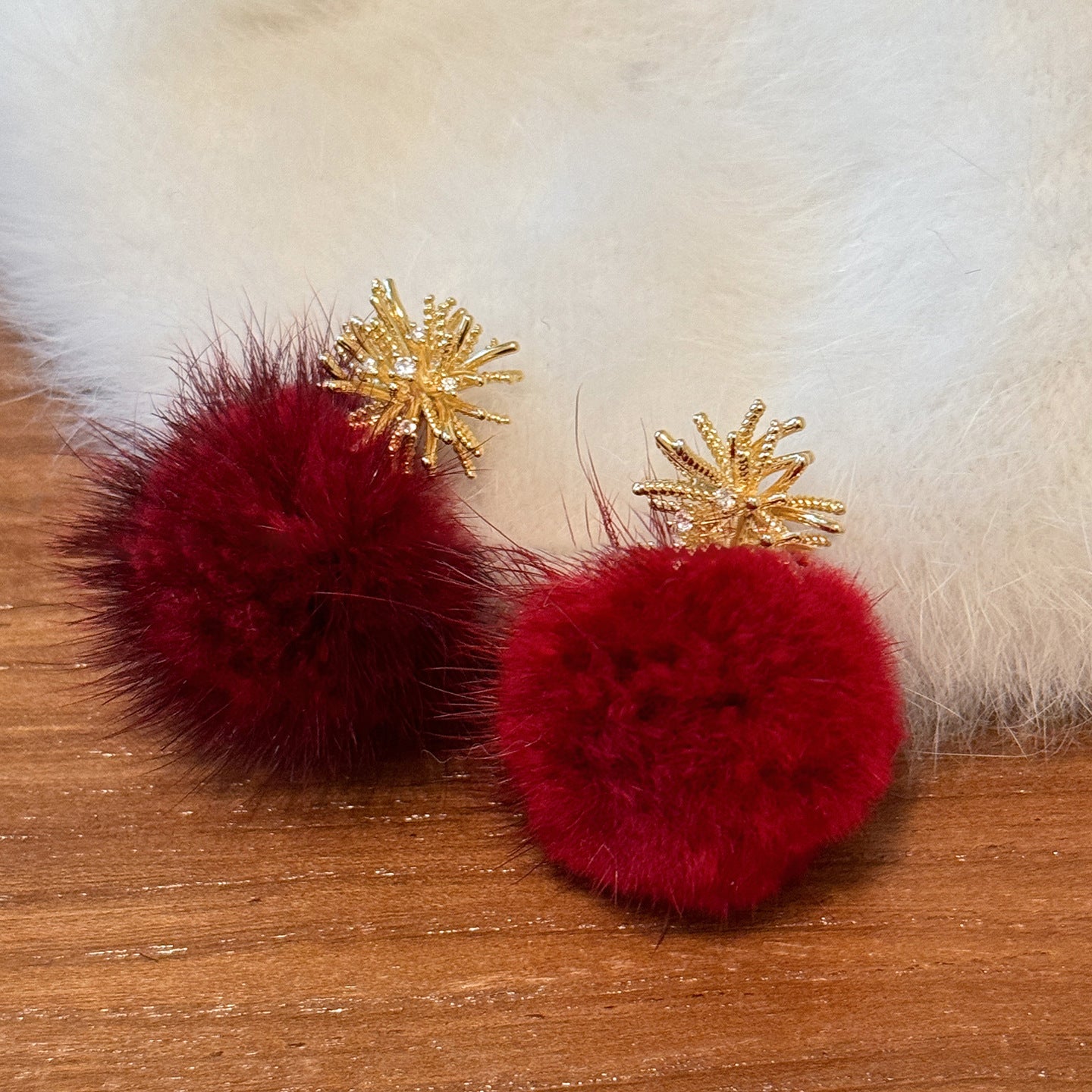 A2廠 韓國韓版毛絨絨鋯石煙火銀針耳環 批發 折扣@洽客服 25.12.W1「HE29425」