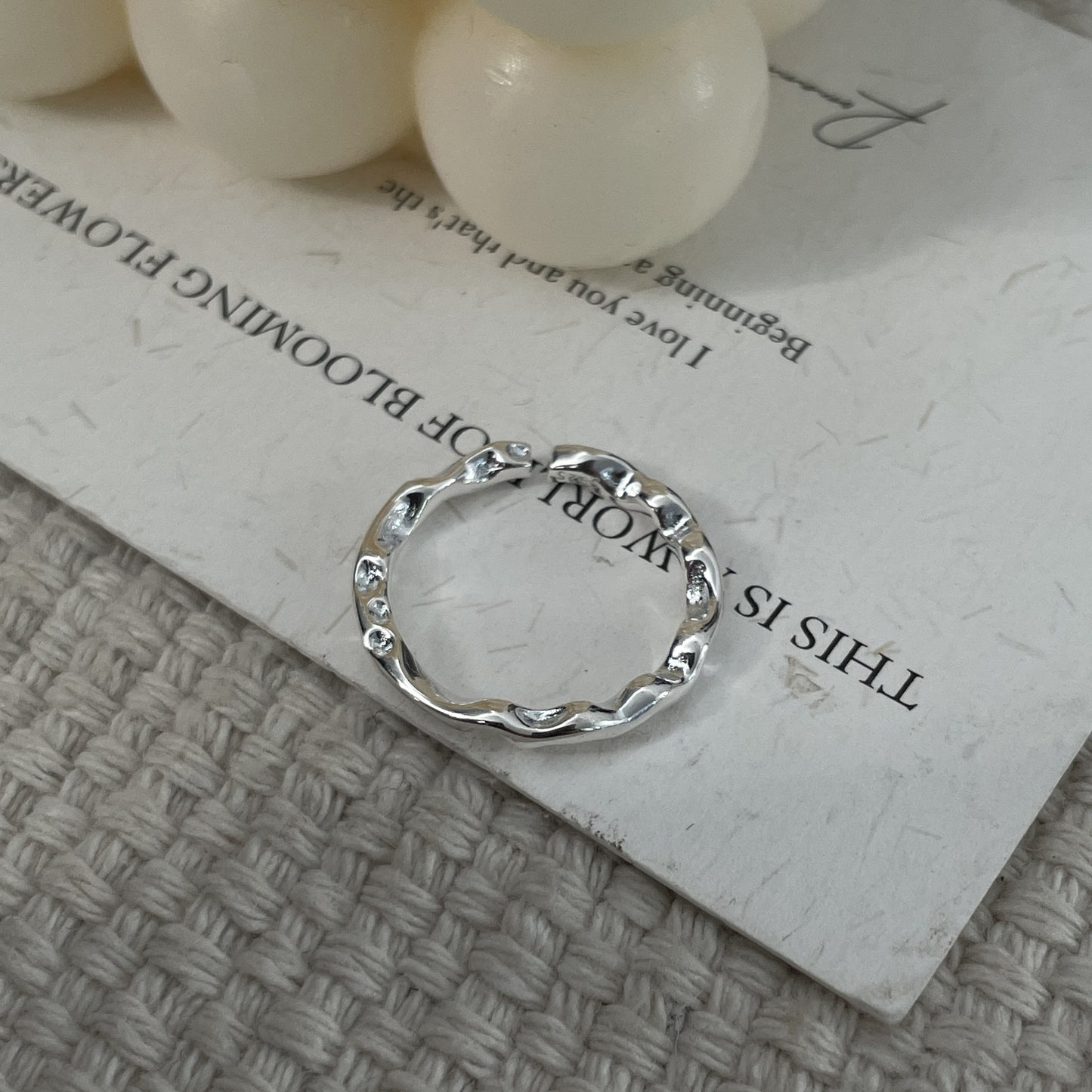 C2廠 韓國韓版不規則褶皺 S925純銀戒指 批發 折扣@洽客服 26.01.W1「XSR1287」